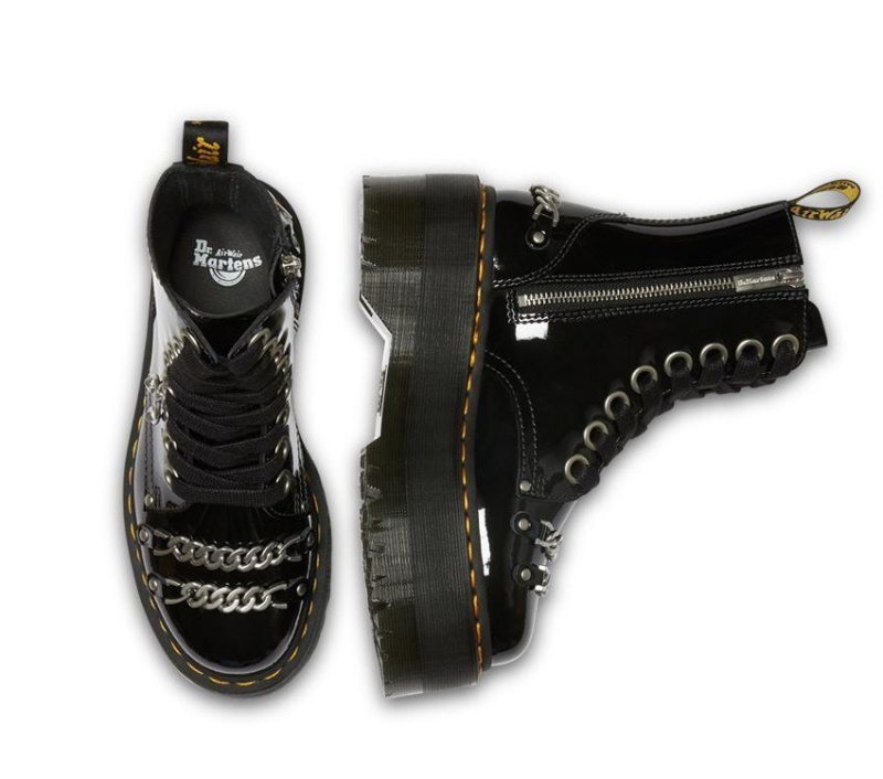 Jadon Max Cadena Dr.martens Botas Negro