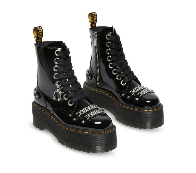 Jadon Max Cadena Dr.martens Botas Negro