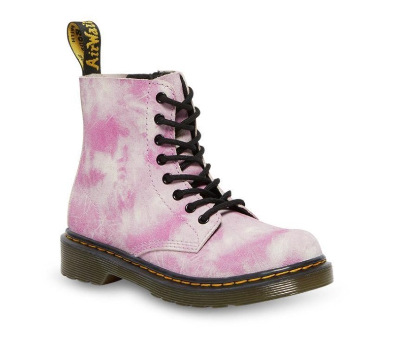 Juniors 1460 Pascal Tie Dye Rosa Tie Dye K Dr.martens Botas