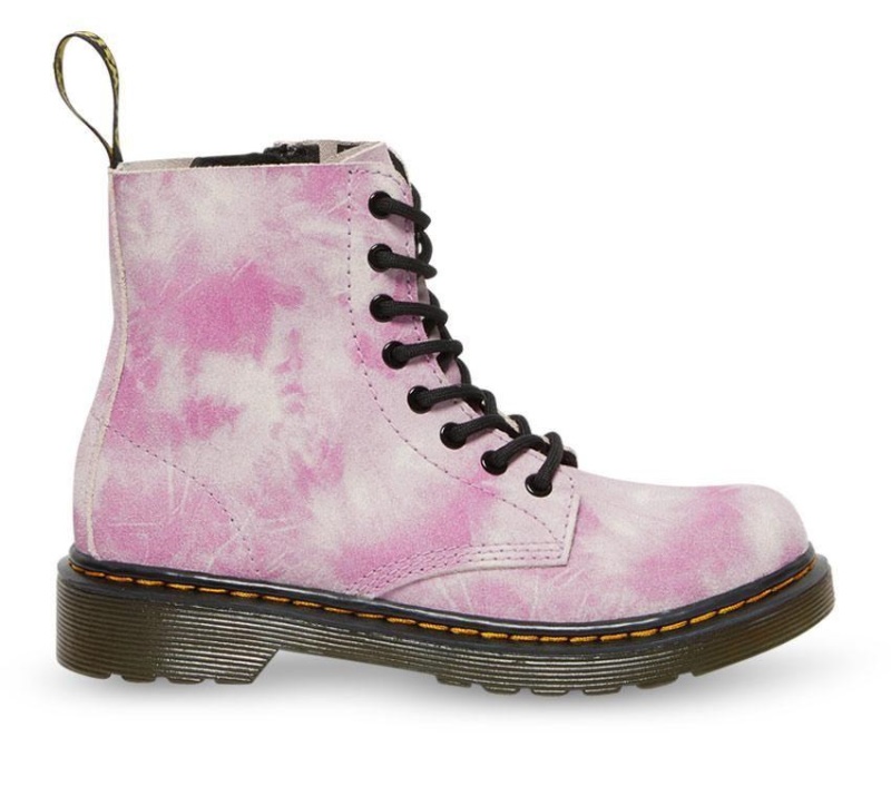 Juniors 1460 Pascal Tie Dye Rosa Tie Dye K Dr.martens Botas