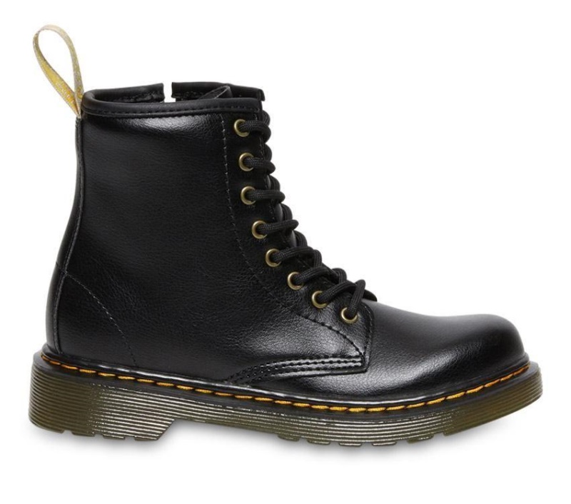 Juniors 1460 Vegan Dr.martens Botas Negro Newbury Tumble