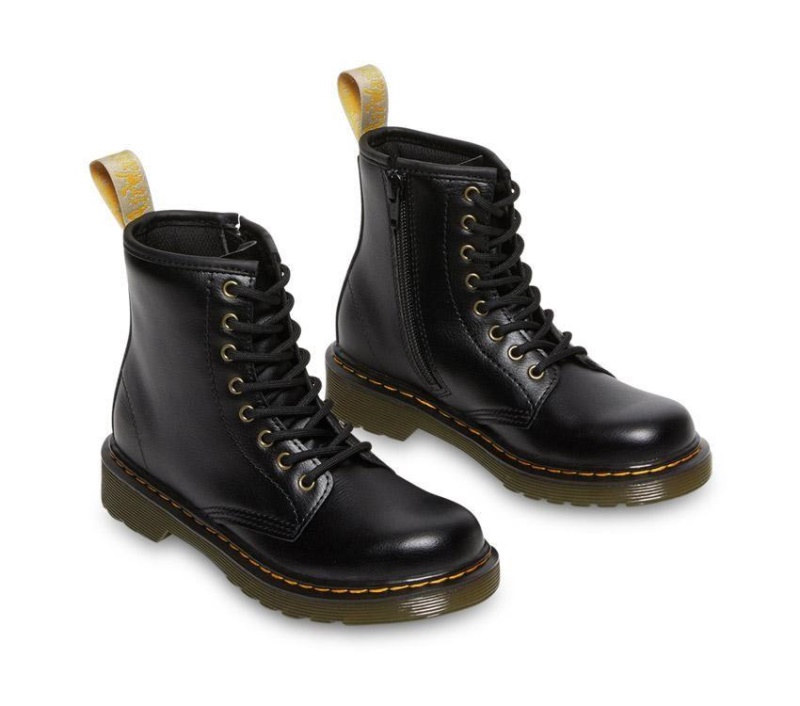 Juniors 1460 Vegan Dr.martens Botas Negro Newbury Tumble
