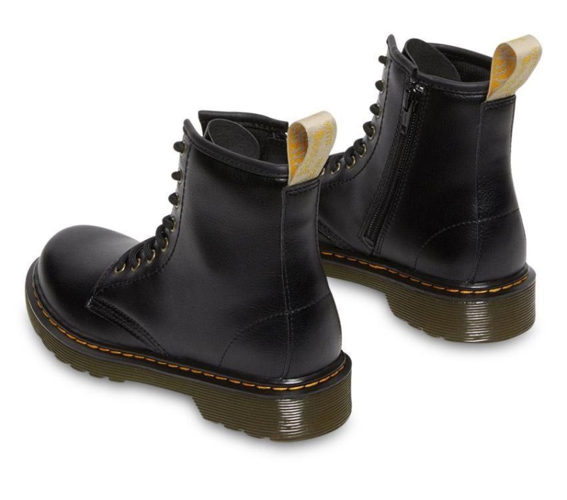 Juniors 1460 Vegan Dr.martens Botas Negro Newbury Tumble