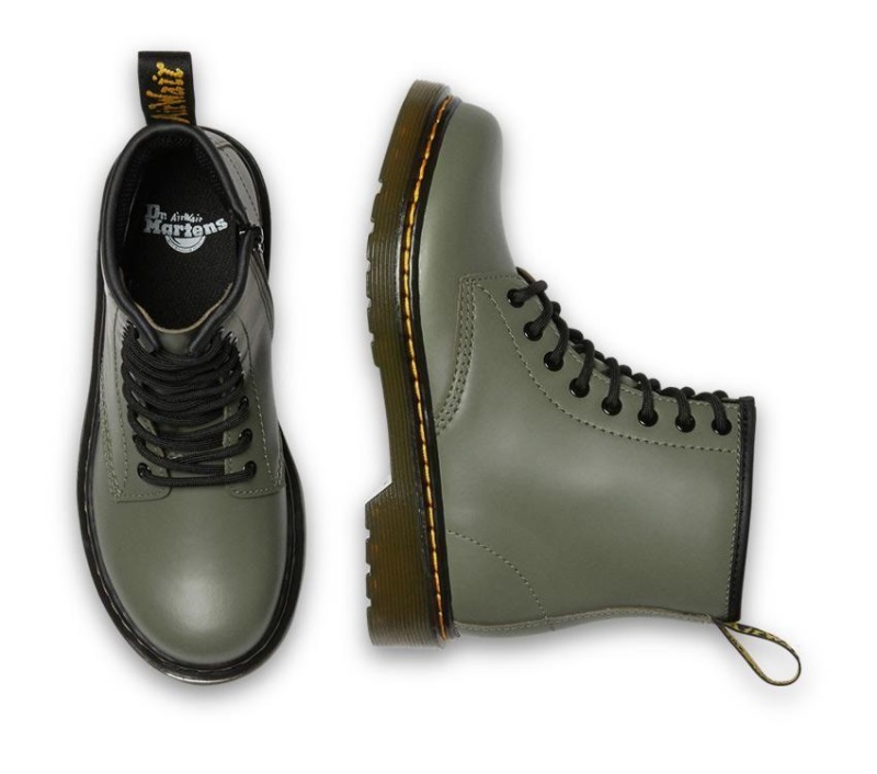 Verde Caqui Romario Juniors 1460 Smooth Botas Dr.Martens