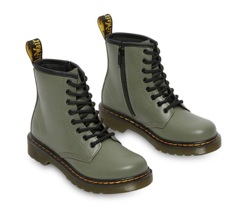 Verde Caqui Romario Juniors 1460 Smooth Botas Dr.Martens