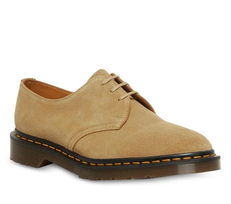 Hecho En Inglaterra 1461 Nubuck Dr.martens Botas Almond Beige Buck Suede