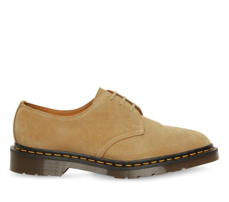 Hecho En Inglaterra 1461 Nubuck Dr.martens Botas Almond Beige Buck Suede