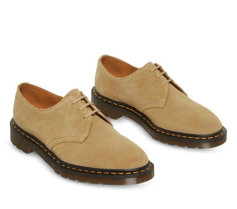 Hecho En Inglaterra 1461 Nubuck Dr.martens Botas Almond Beige Buck Suede
