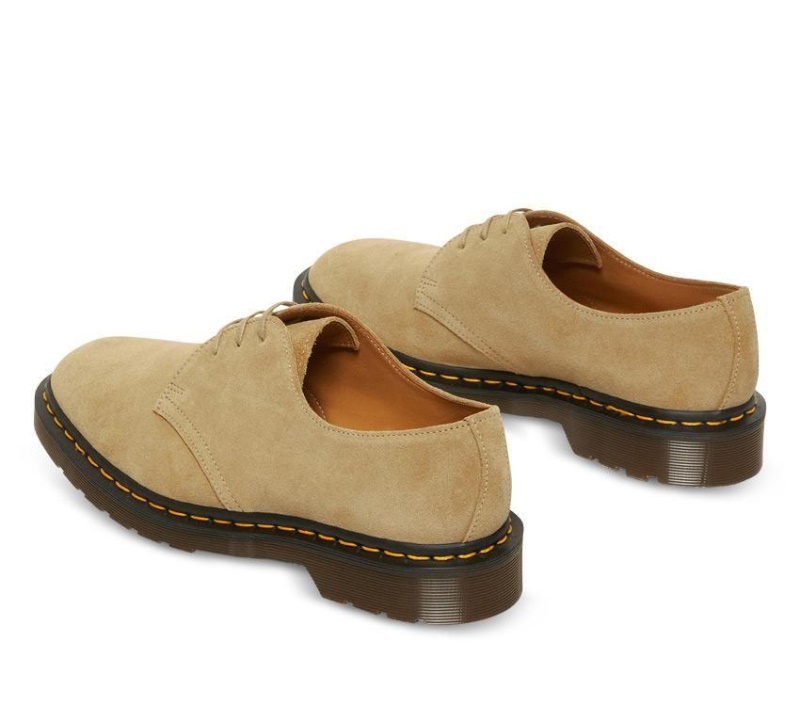 Hecho En Inglaterra 1461 Nubuck Dr.martens Botas Almond Beige Buck Suede