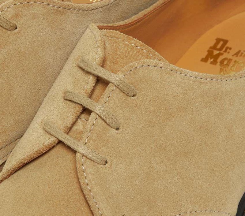 Hecho En Inglaterra 1461 Nubuck Dr.martens Botas Almond Beige Buck Suede