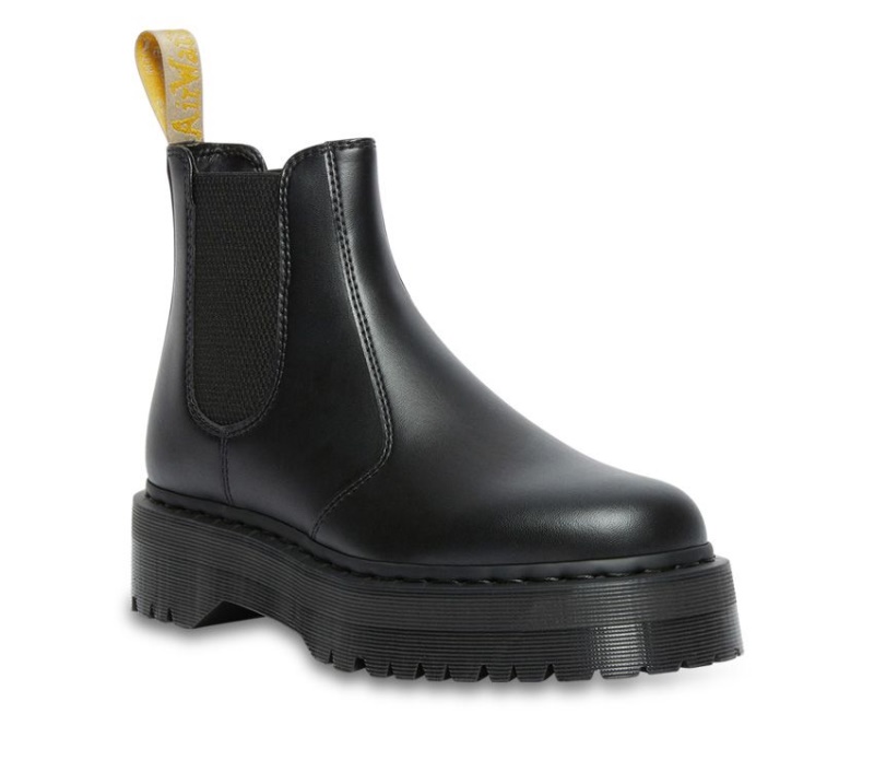 Vegan 2976 Quad Chelsea Dr.martens Botas Negro Felix Frotar