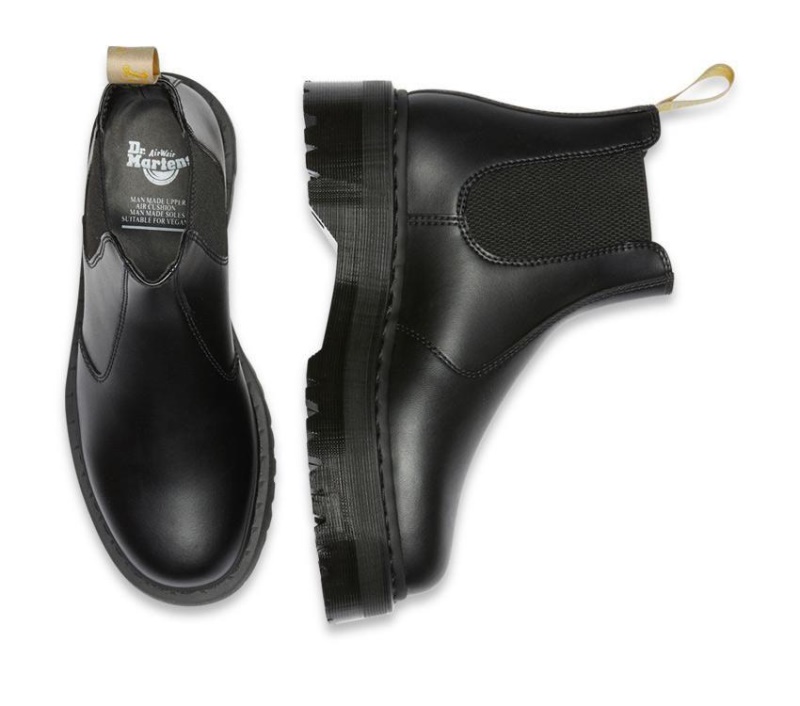 Vegan 2976 Quad Chelsea Dr.martens Botas Negro Felix Frotar