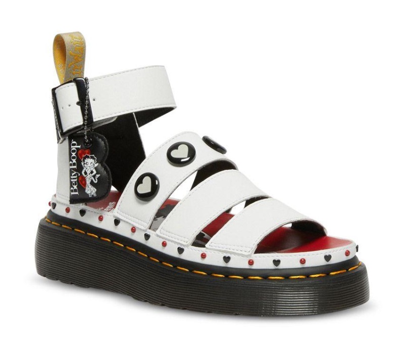 Blanco Betty Boop Clarissa Ii Quad Sandal Dr.martens Botas