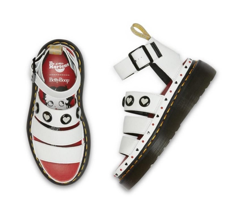 Blanco Betty Boop Clarissa Ii Quad Sandal Dr.martens Botas