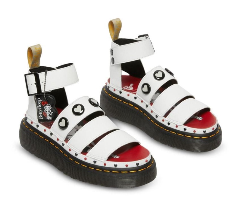 Blanco Betty Boop Clarissa Ii Quad Sandal Dr.martens Botas