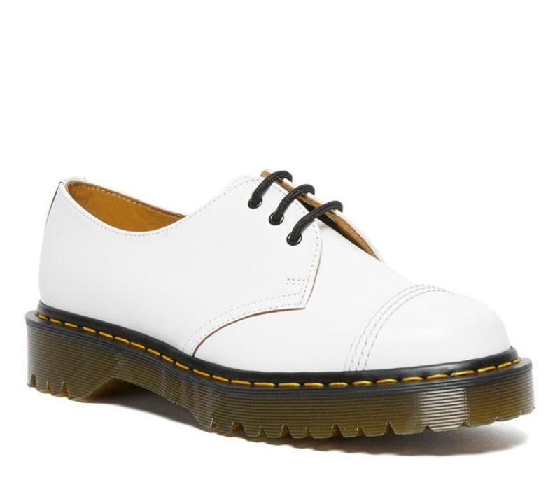 Blanco Dr.martens Botas 1461 Puntera Bex