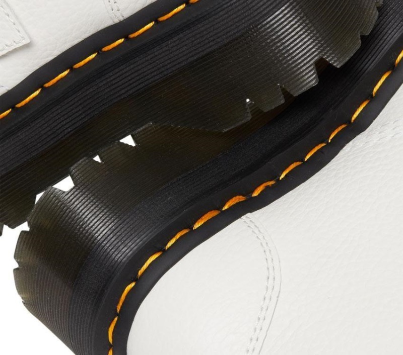 Botas Dr.martens De Napa Fresada Blanca Flor Devon 2 Correas