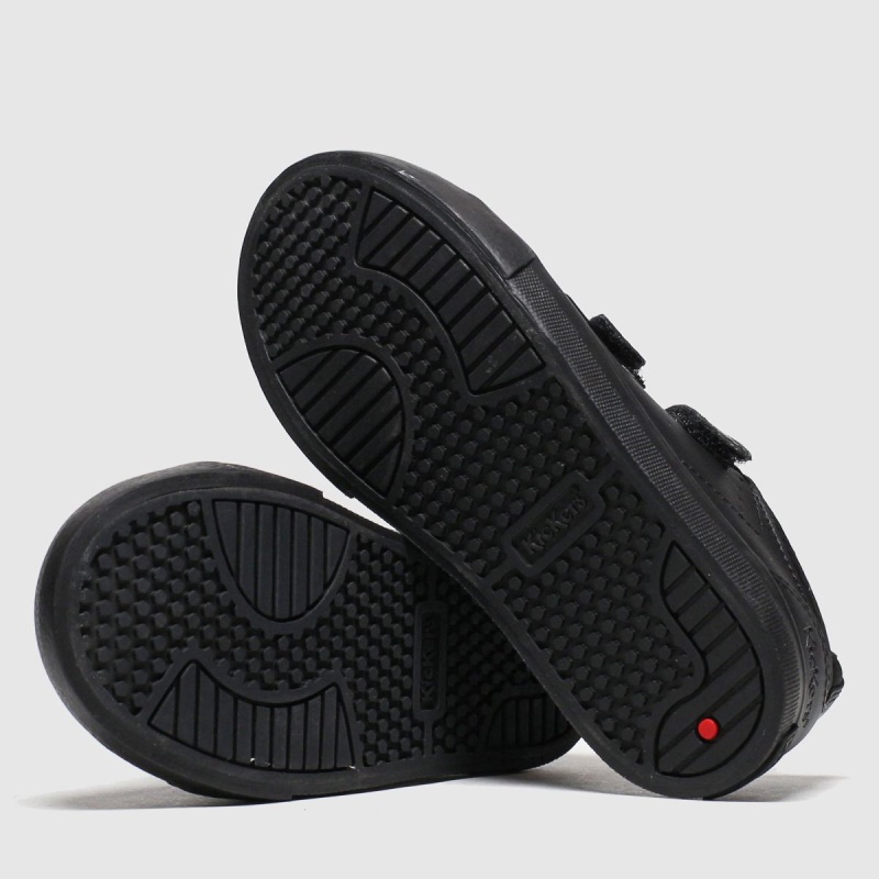 Kickers Tovni Twin Zapatos De Niño Dr.martens Botas Negro