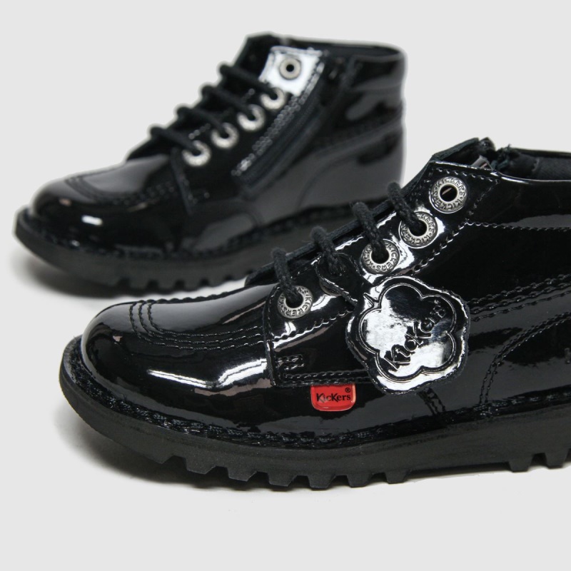 Botas Kickers Hi Zip Niño Negro Dr.martens Botas