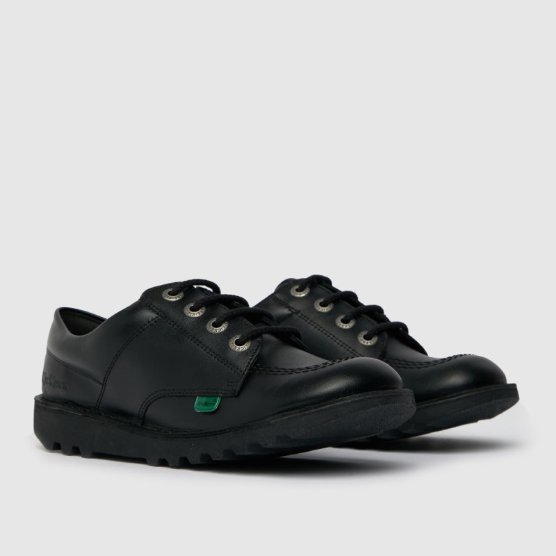 Dr.martens Botas Kickers Kick Lo Zapatos Para Jóvenes Negro