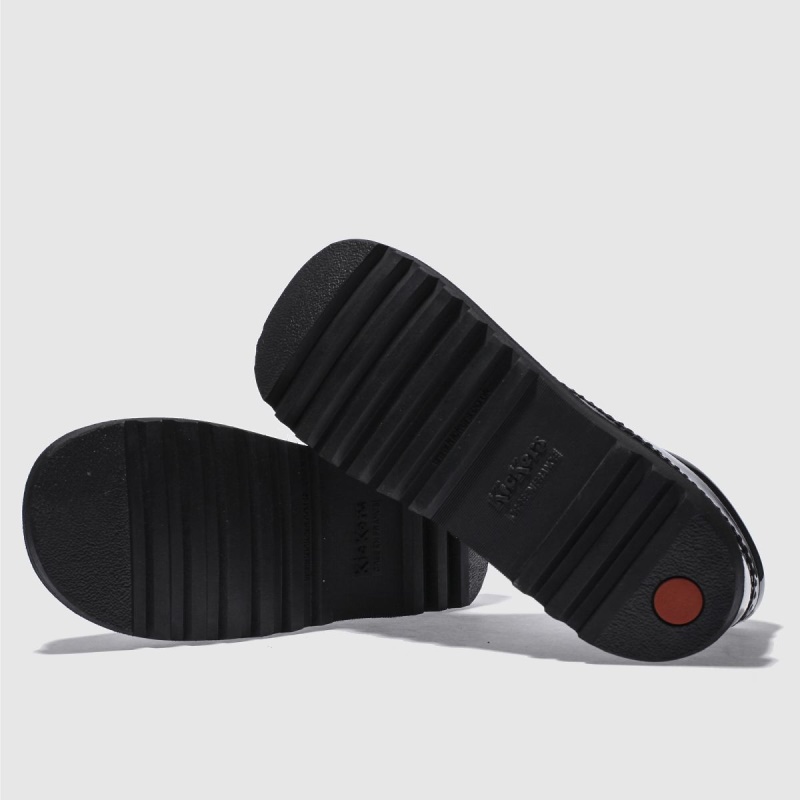 Negro Kickers Kick Hi Botas Juveniles Dr.martens Botas