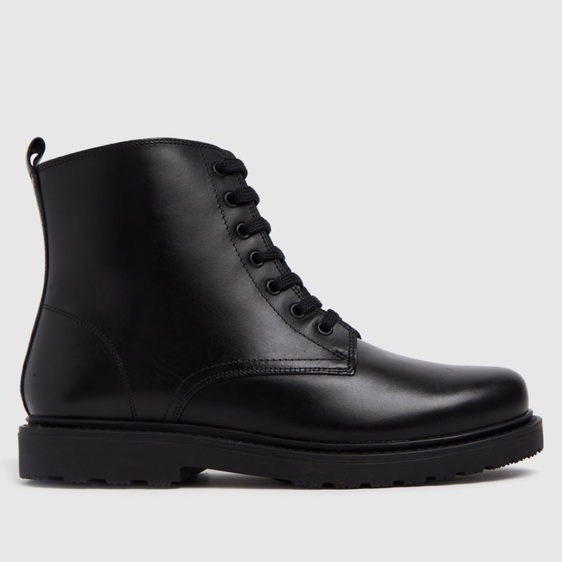 Negro Dr.martens Botas Schuh Creator Cuero Botas De Juventud