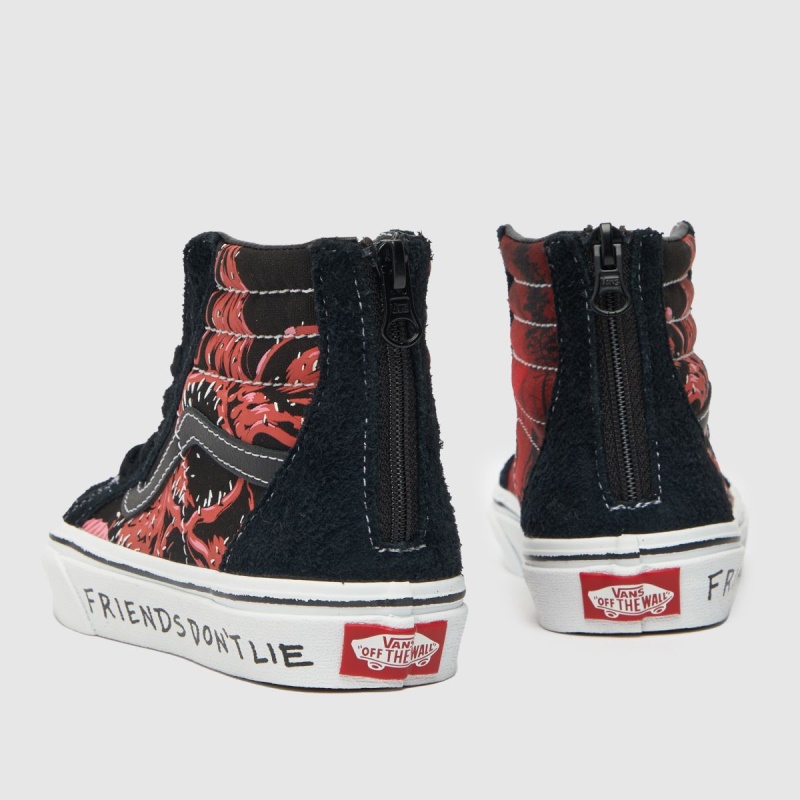 Vans Stranger Things SK8-Hi Junior Zapatillas Dr.Martens Botas Negro-Rojo