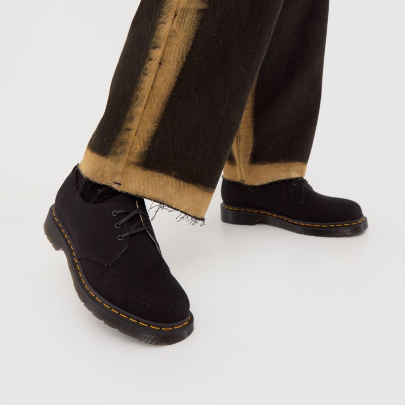 Negro Dr.martens Botas Dr Martens 1461 Zapatos De 3 Ojos