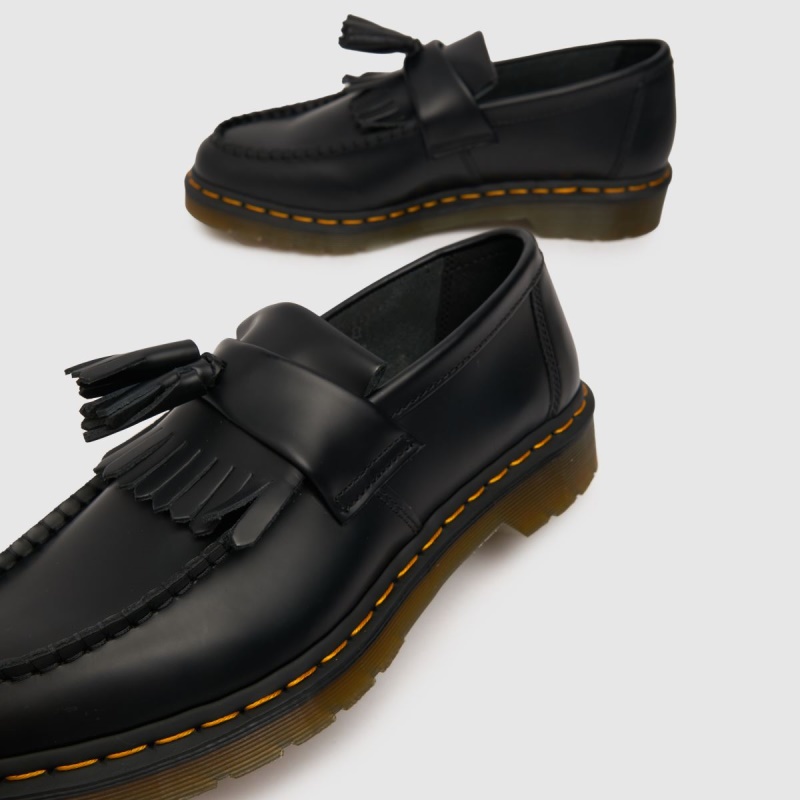 Negro Dr.martens Botas Dr Martens Adrian Mocasines Zapatos