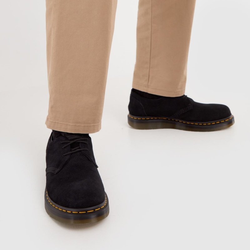 Dr Martens Berman Lo Zapatos Dr.martens Botas Negro