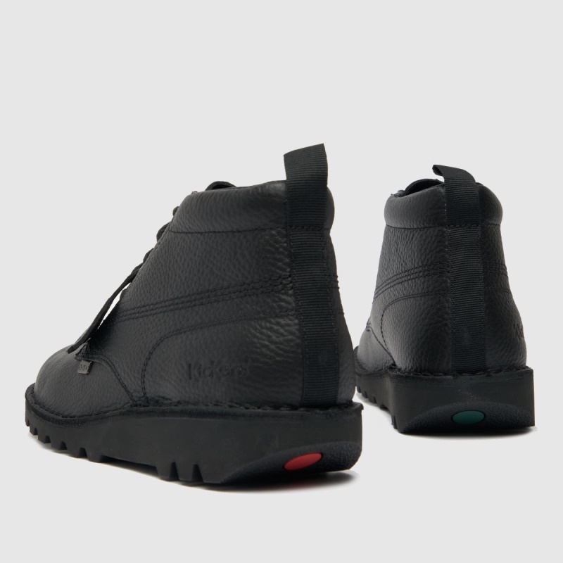 Negro Dr.martens Botas Kickers Kick Hi Tumble Botas