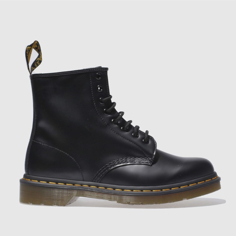 Negro Dr Martens 1460 Botas Con 8 Ojales Dr.martens Botas