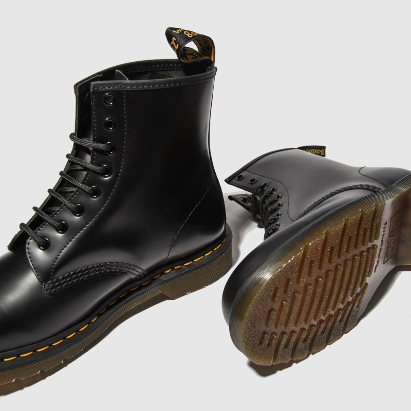 Negro Dr Martens 1460 Botas Con 8 Ojales Dr.martens Botas