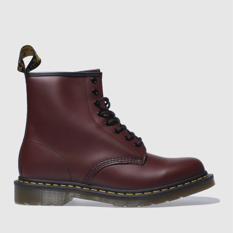 Dr Martens 1460 Botas Con 8 Ojales Dr.martens Botas Burdeos