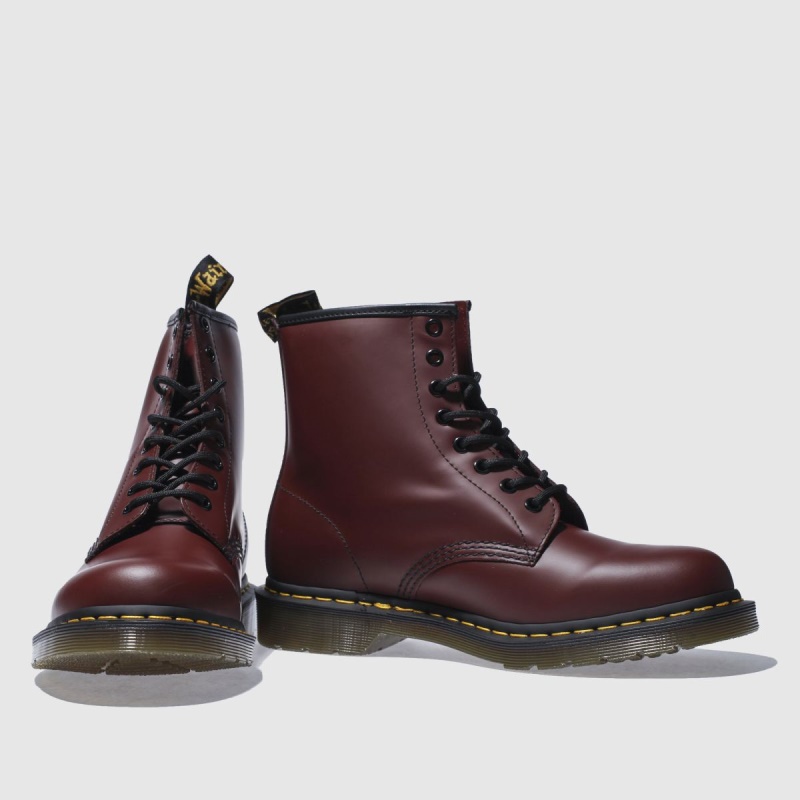 Dr Martens 1460 Botas Con 8 Ojales Dr.martens Botas Burdeos