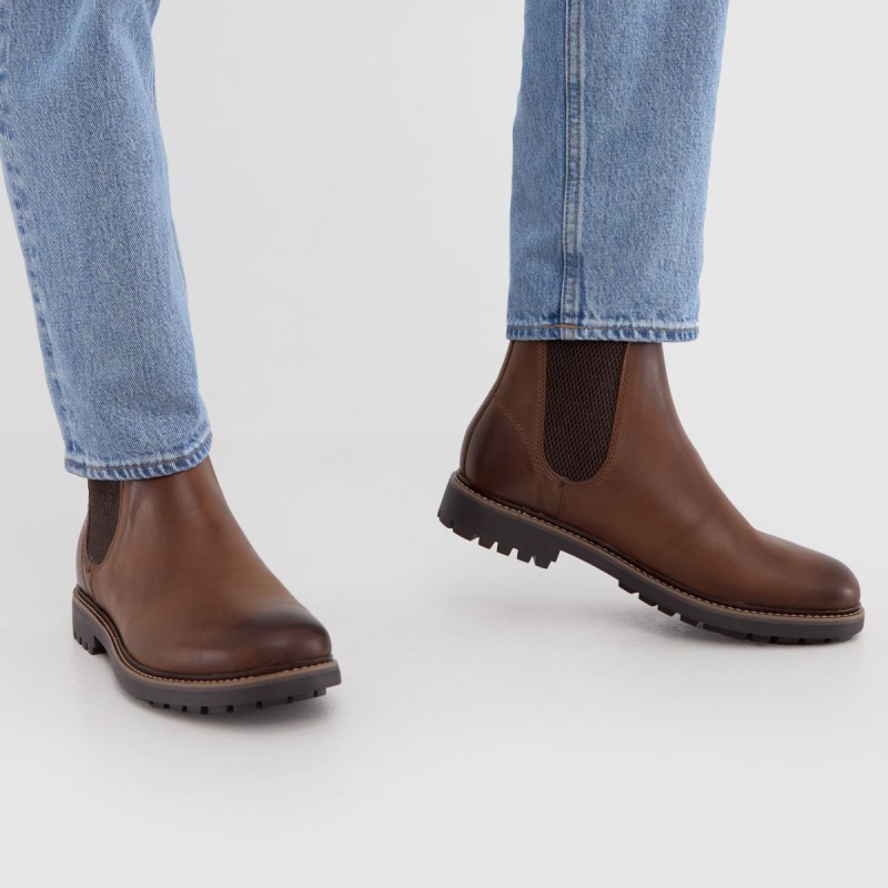 Botas Chelsea De Cuero Schuh Dylan Marrón Dr.martens Botas