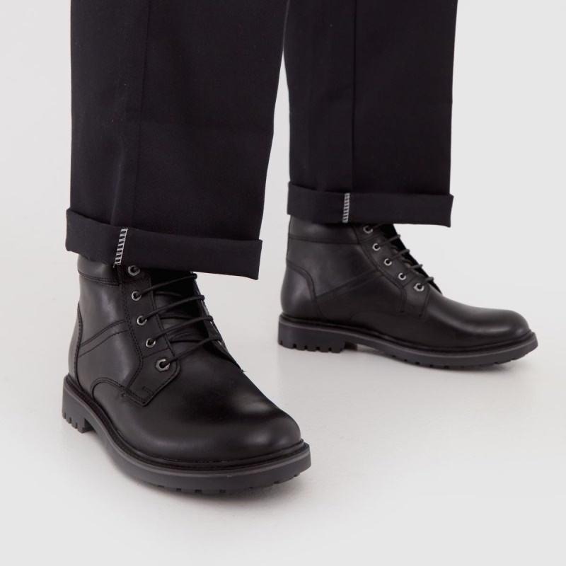 Negro Schuh Dallas Botas Con Cordones Dr.martens Botas