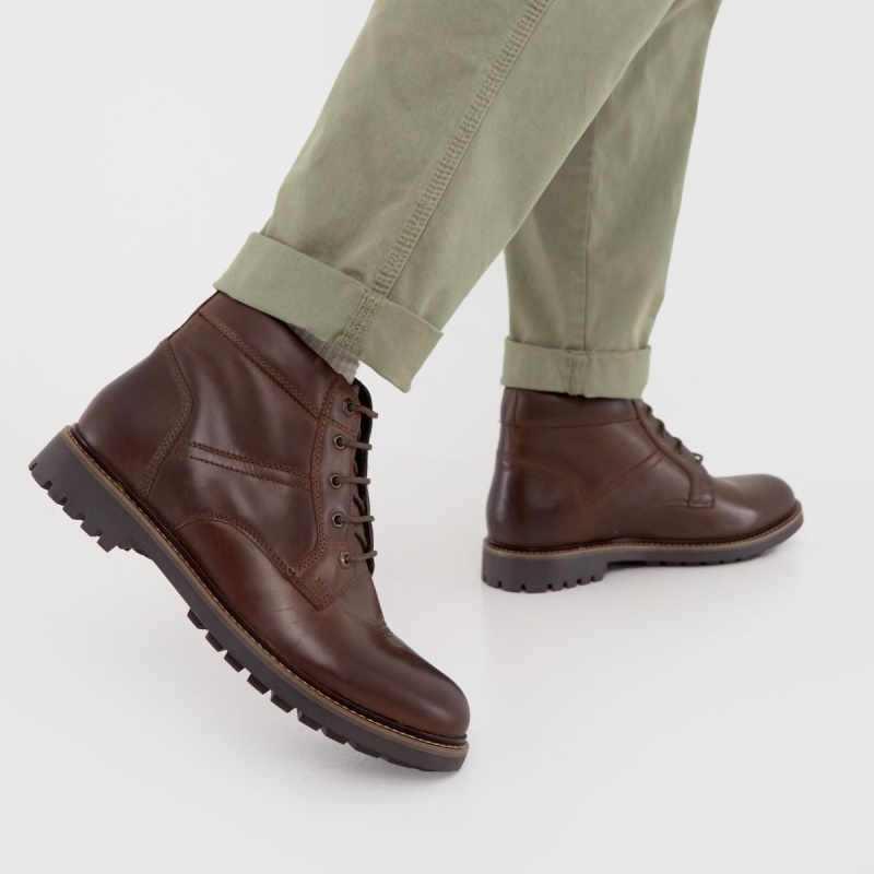 Botas Schuh Dallas Con Cordones Marrón Dr.martens Botas