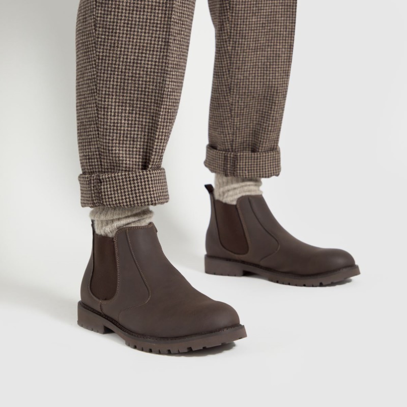 Dr.martens Botas Marrón Schuh Drake Pu Tacos Chelsea Zapatos