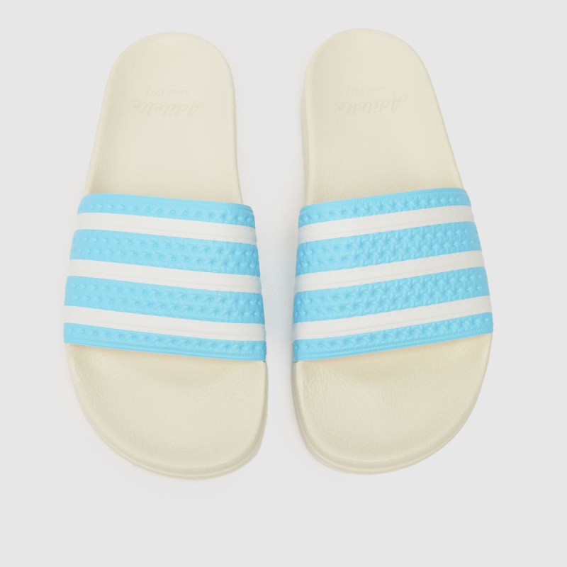 Dr.martens Adidas Adilette Sandalias Botas Blancas-azules