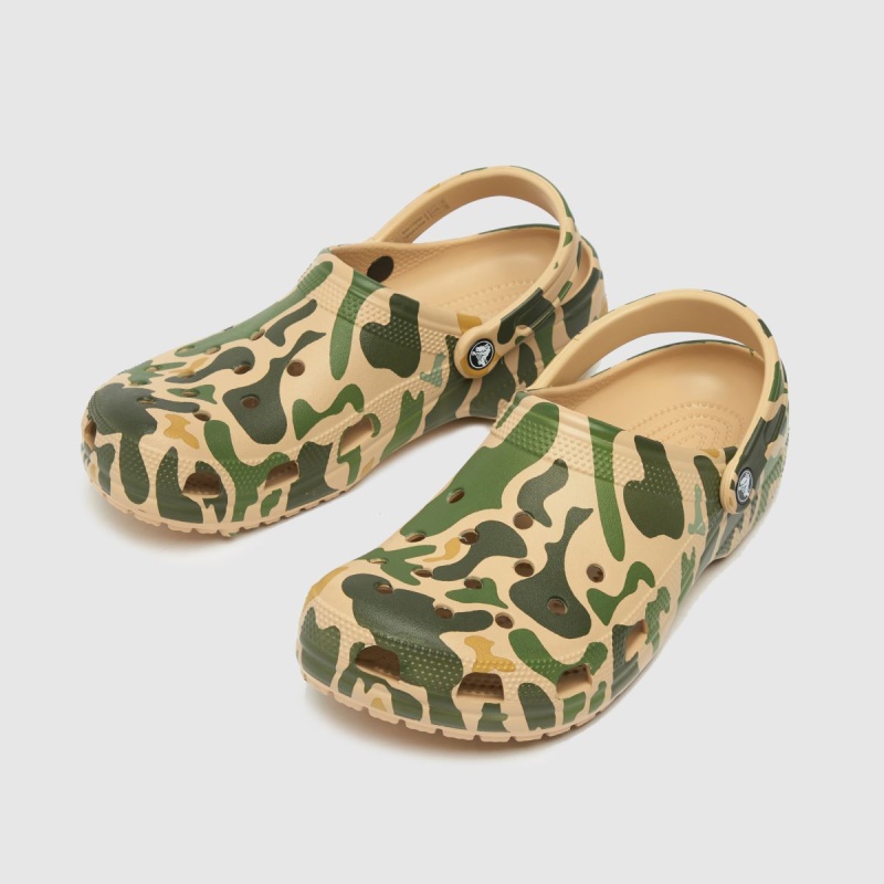 Crocs Classic Camo Clog Sandals Green-stone Dr.martens Botas