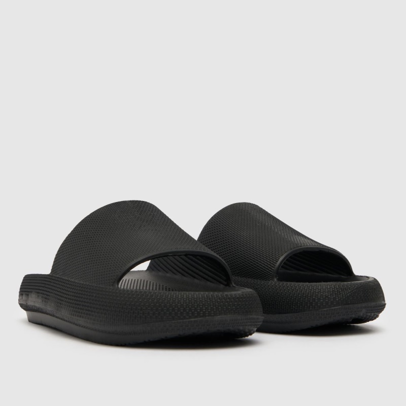 Negro Dr.martens Botas Schuh Hayes Slider Sandalias