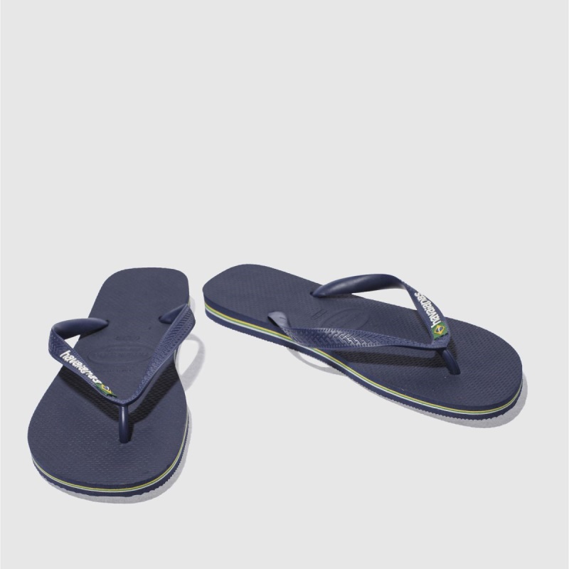 Azul Marino Havaianas Brasil Sandalias Con Logo Dr.martens Botas