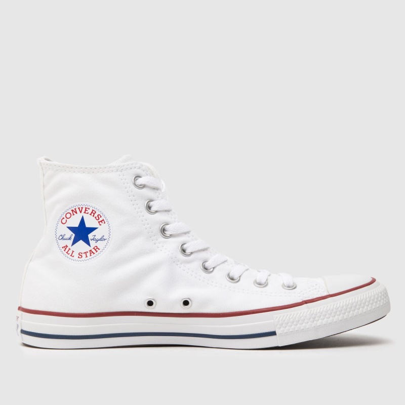 Blanco Dr.martens Botas Converse All Star Hi Top Trainers