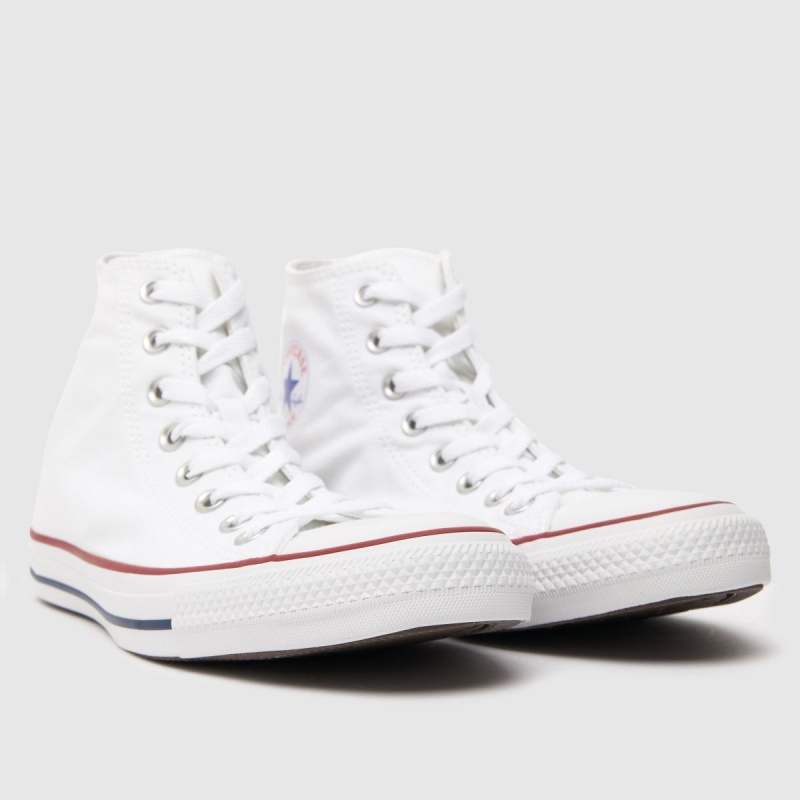 Blanco Dr.martens Botas Converse All Star Hi Top Trainers