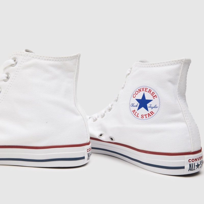Blanco Dr.martens Botas Converse All Star Hi Top Trainers