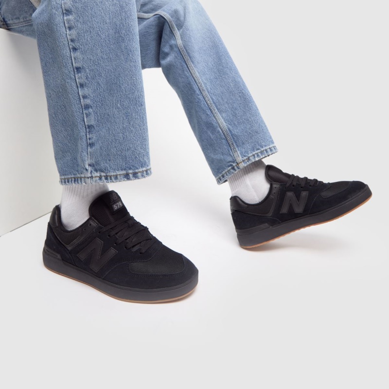 Negro Dr.martens Botas New Balance 574 Trainers