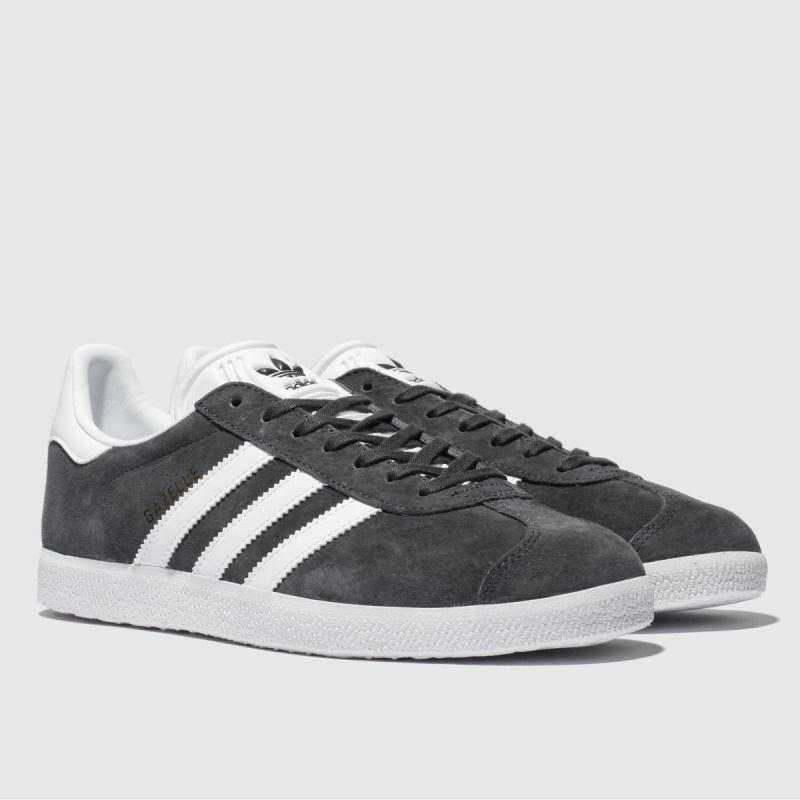 Gris Oscuro Adidas Gazelle Trainers Dr.martens Botas