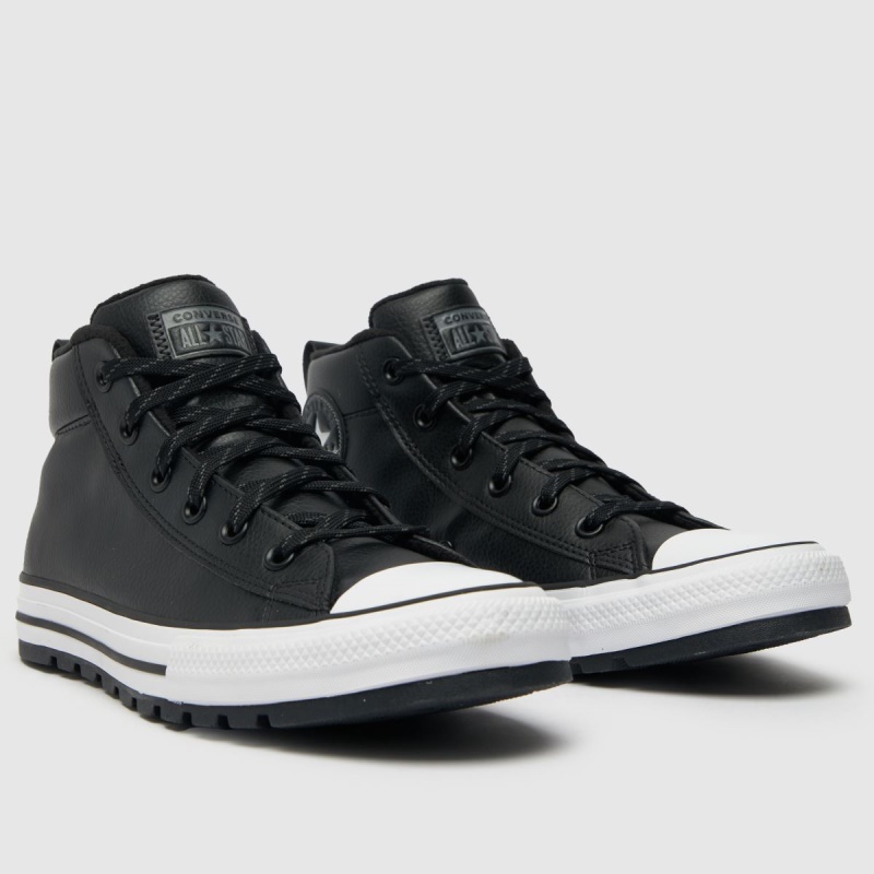 Negro Dr.martens Botas Converse All Star Street Mid Trainers