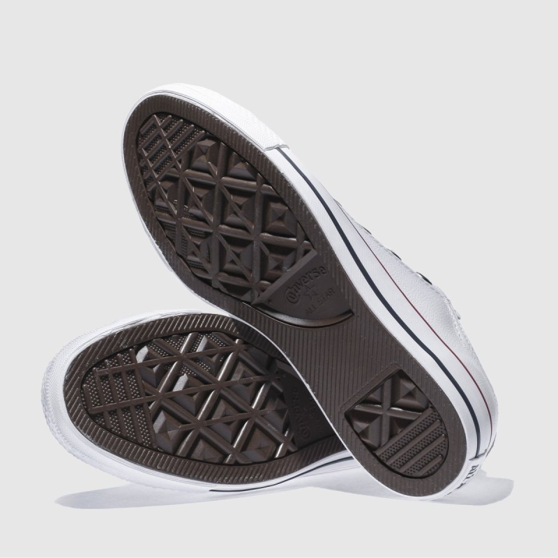 Converse All Star Cuero Ox Trainers Blanco Dr.martens Botas